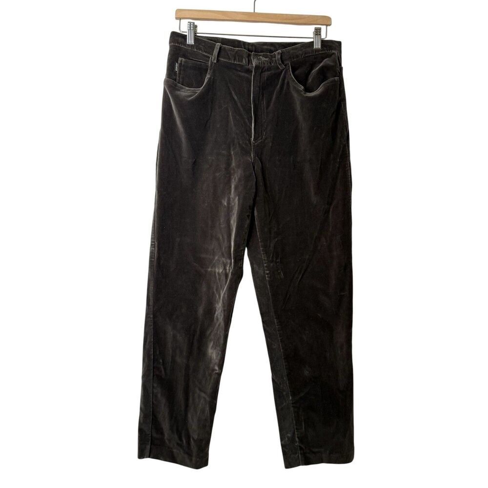 Vintage Lauren Ralph Lauren Velvet Pants Women's 14 Academia Preppy USA Made